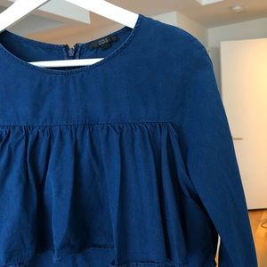 COS cotton blue top
